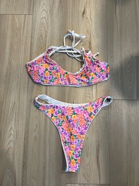 Amazon Pink Floral Bikini